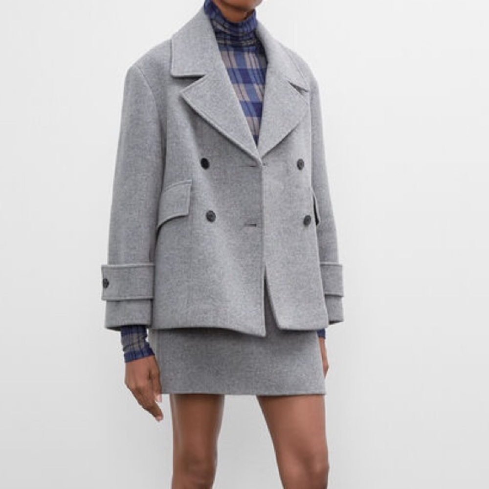 Club Monaco Gray Peacoat